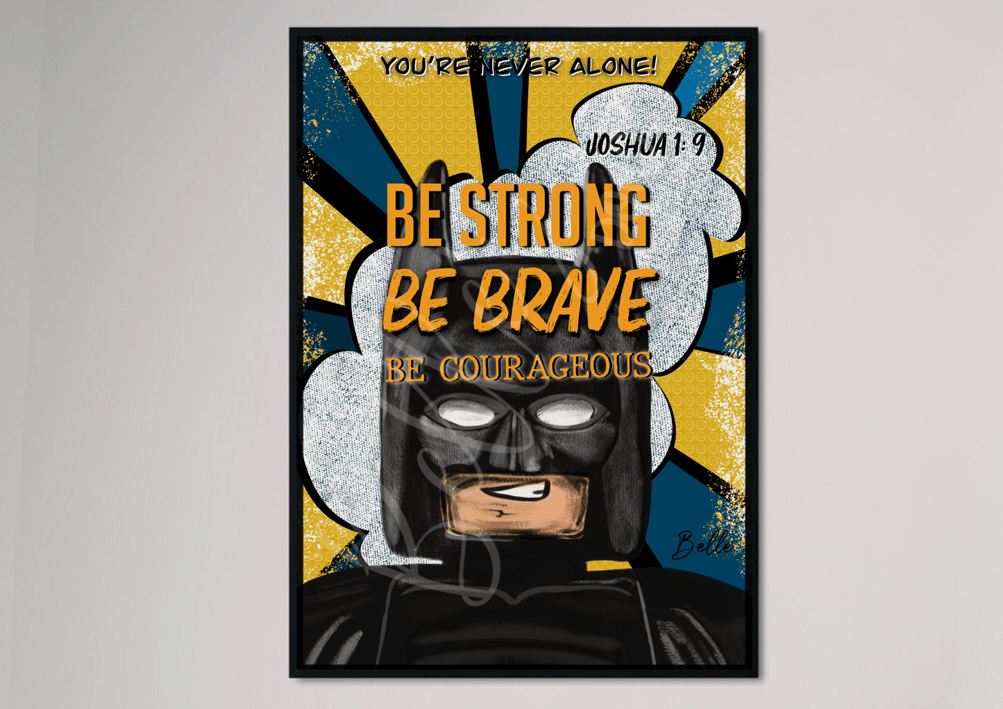 Be a Strong & Brave Superhero Printable Art (Digital Download)